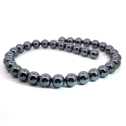 Hematite, spherical strand 12 mm