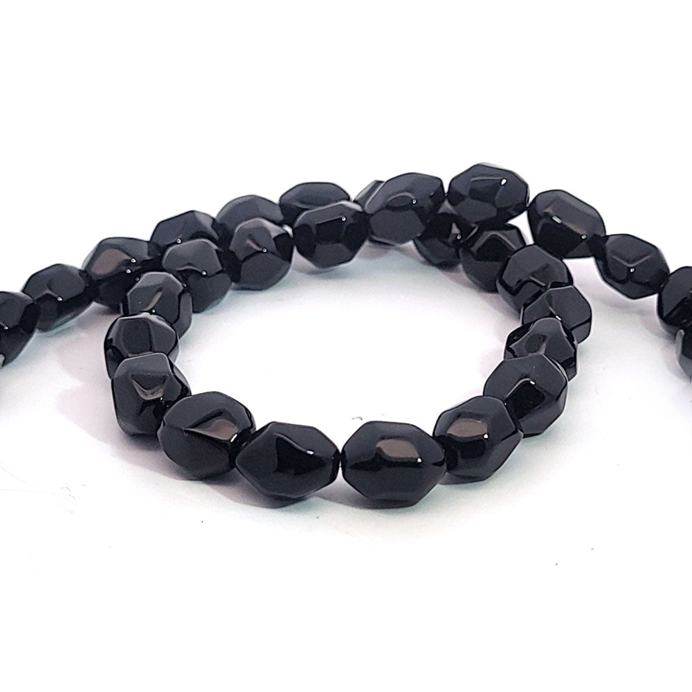 Onyx, strand tumble faceted