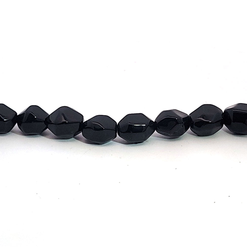 Onyx, strand tumble faceted