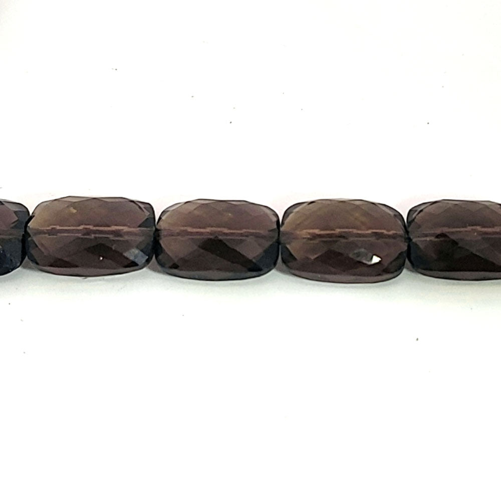 Smoky quartz, 18 x 12 mm faceted