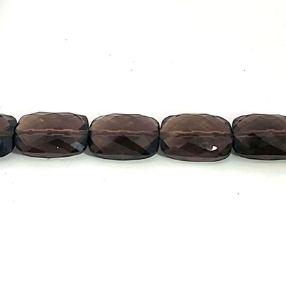 Smoky quartz, 18 x 12 mm faceted