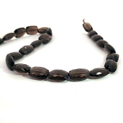 Smoky quartz, 18 x 12 mm faceted