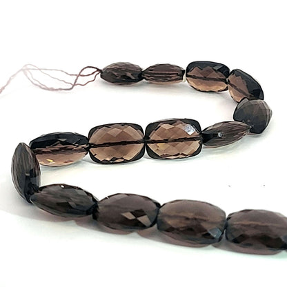 Smoky quartz, 18 x 12 mm faceted