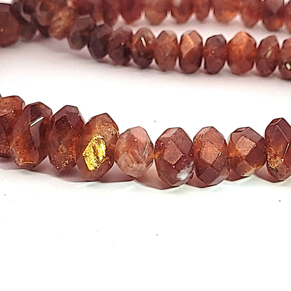 Sunstone AA, Button Strand 10-14 mm faceted