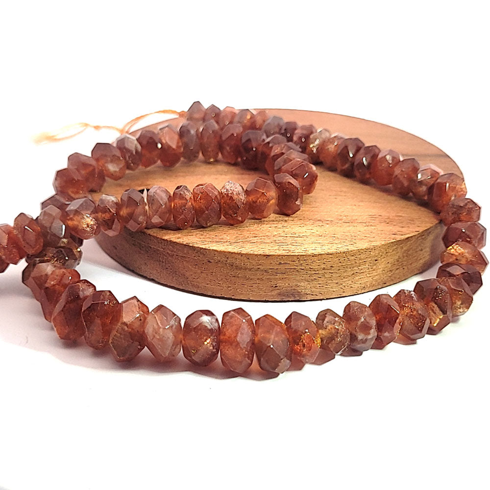 Sunstone AA, Button Strand 10-14 mm faceted