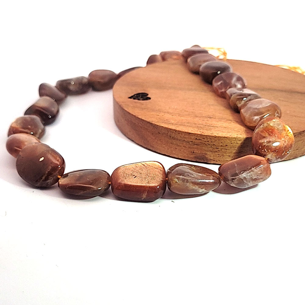 Sunstone AA, tumble strand 15-20 mm