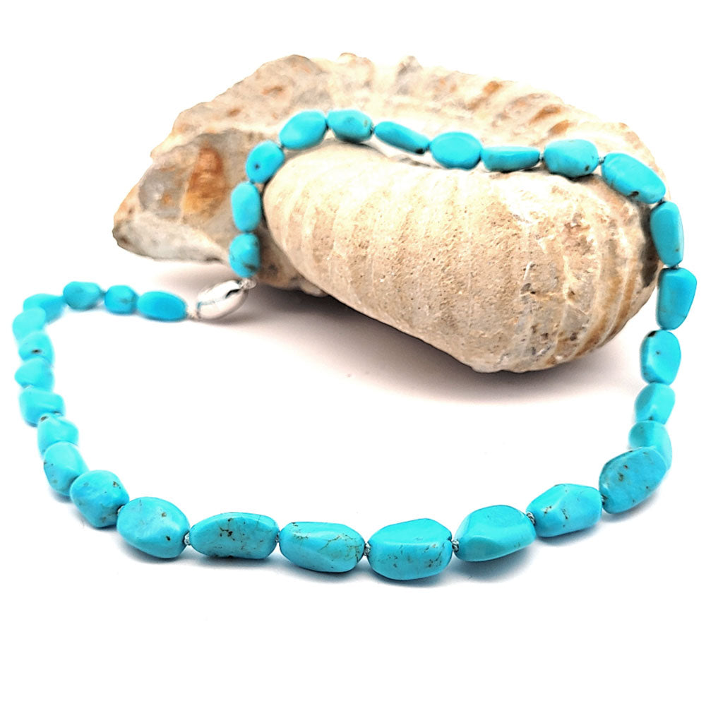 Türkis AA (Arizona) Kette ca 9 x 13 mm