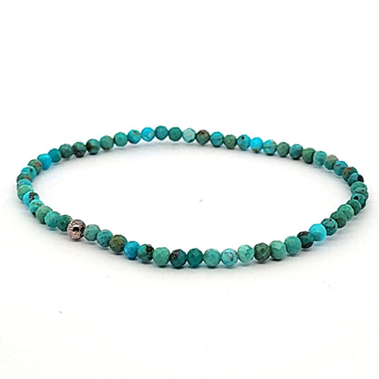 Türkis Armband facettiert 3 mm  - 1