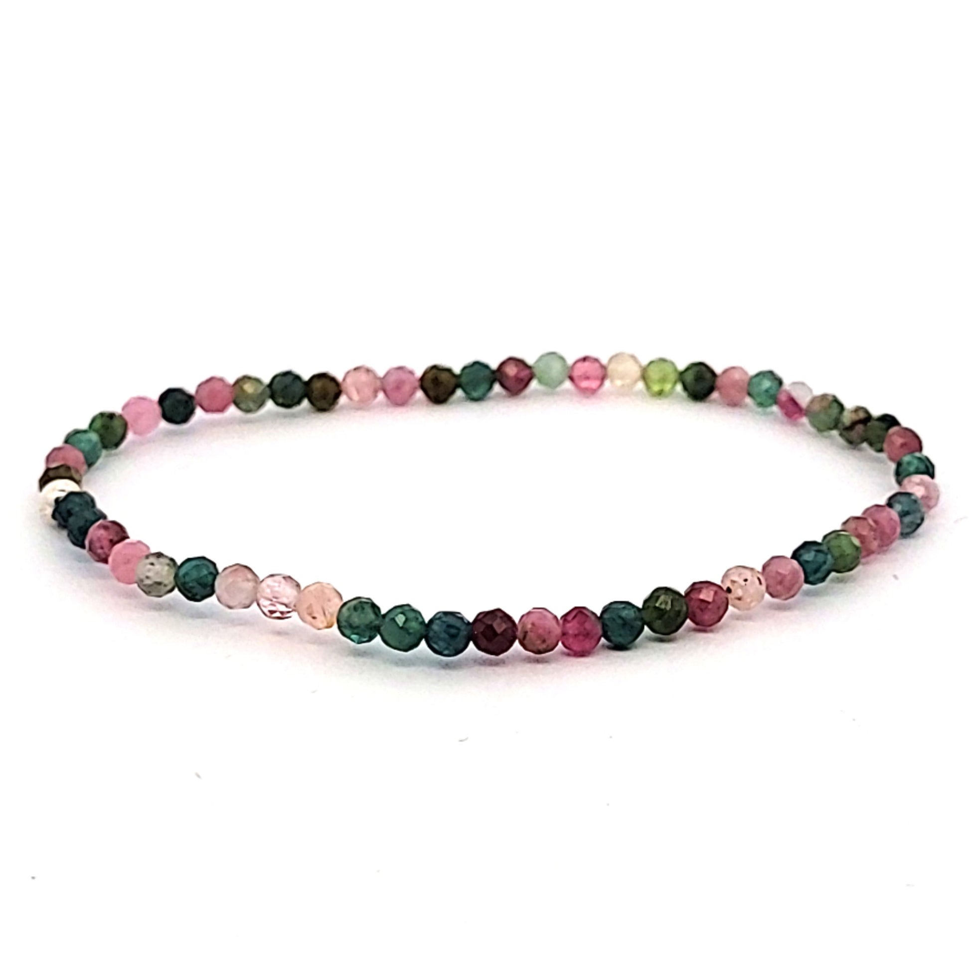 Turmalin A multi Armband facettiert 3 mm  - 1