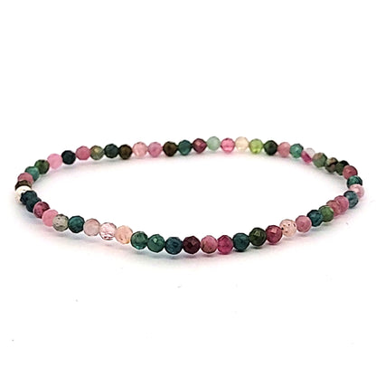 Turmalin A multi Armband facettiert 3 mm  - 1
