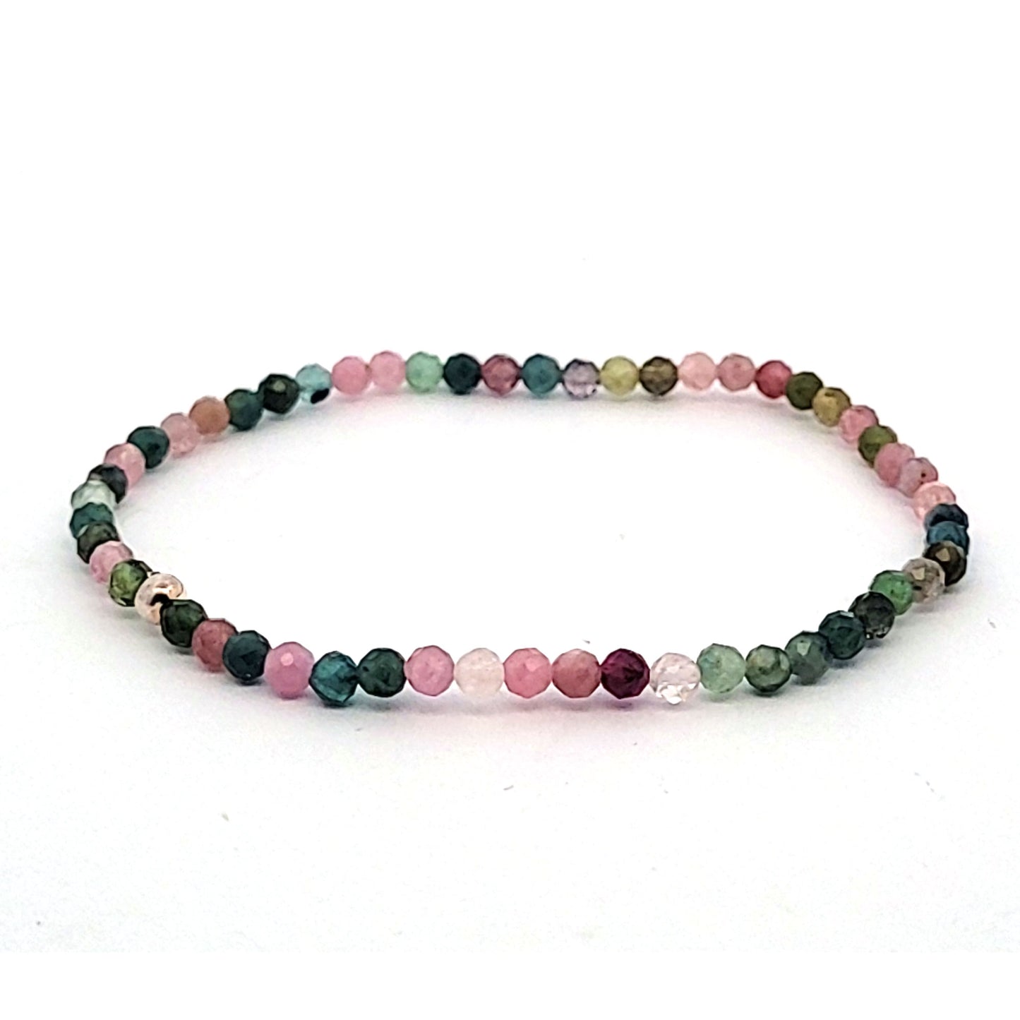 Turmalin A multi Armband facettiert 3 mm  - 1
