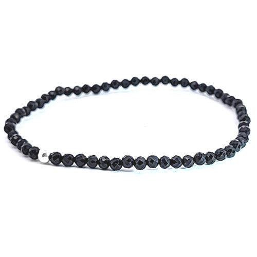 Turmalin schwarz Armband facettiert  - 1