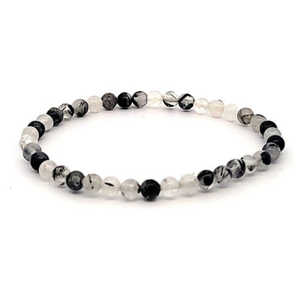 Turmalinquarz Kugel-Armband 5 mm  - 1