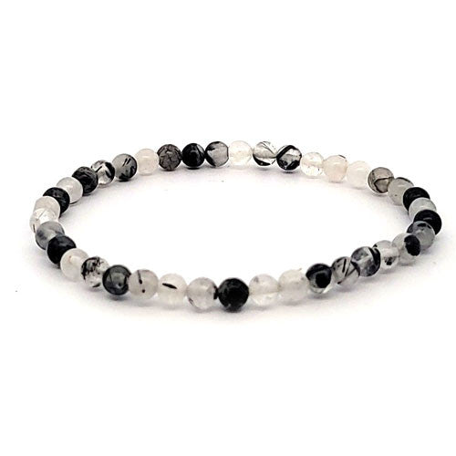 Turmalinquarz Kugel-Armband 5 mm  - 1