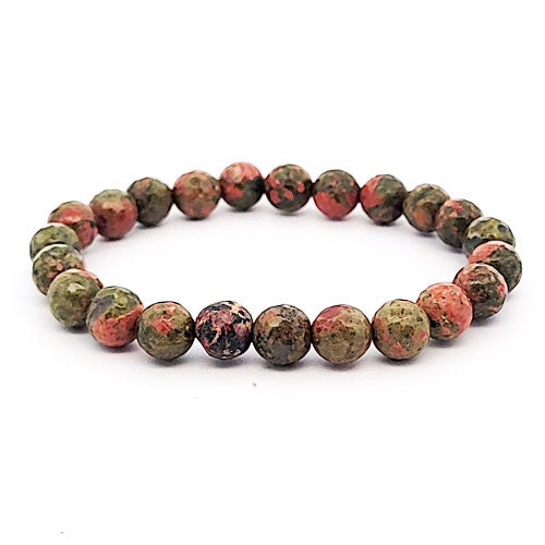 Unakit Kugelarmband 8 mm facettiert  - 1