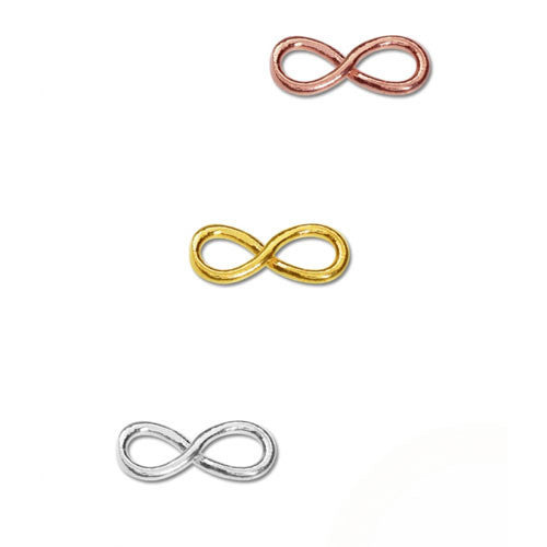 Unendlichkeit Silberelement rhodiniert  - 2