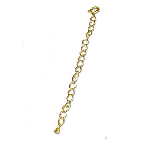 Verlängerungsketterl silber vergoldet 8 cm  - 1