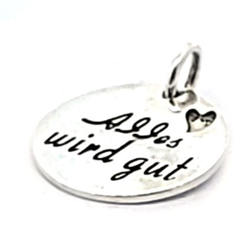 Weisheiten-Anhänger silber "Alles wird gut"  - 2