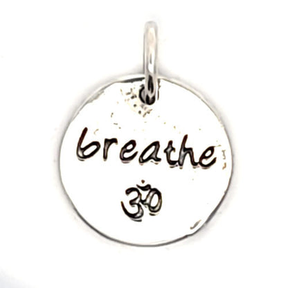 Weisheiten-Anhänger silber "breathe"  - 1