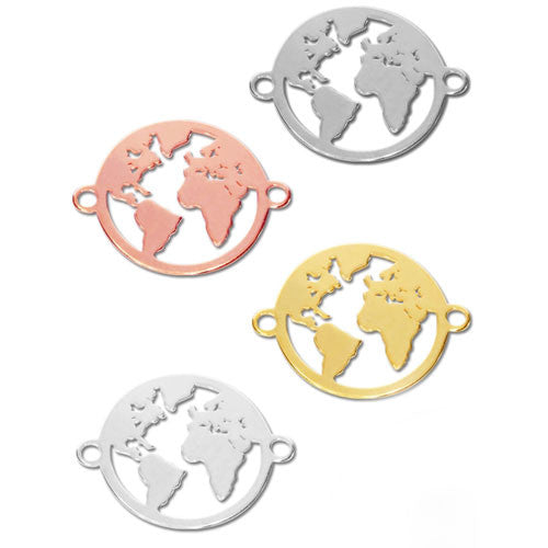 Welt Silberelement rhodiniert  - 2