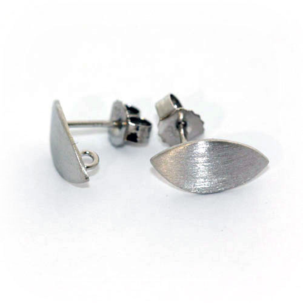 Ohrstecker-Patent Navette, Silber