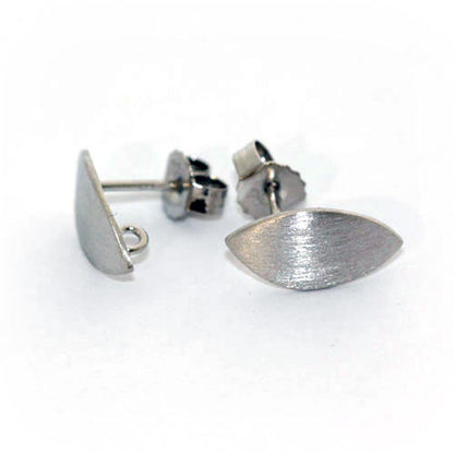 Ohrstecker-Patent Navette, Silber